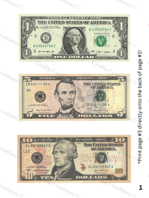 Printable Play Money For Kids